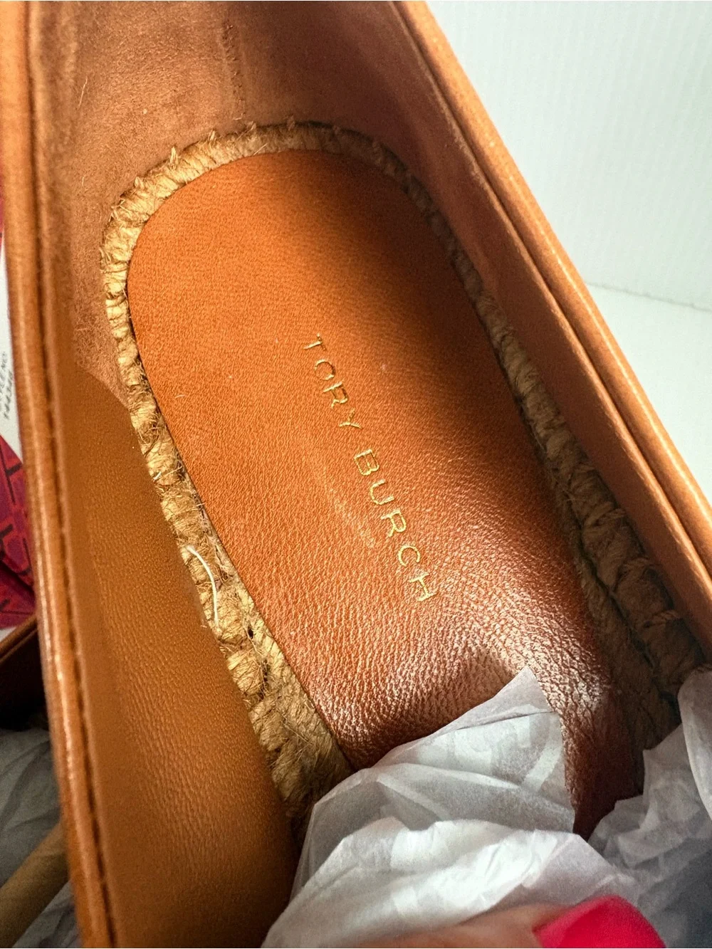Tory Burch Women's INES Platform Espadrilles Tan 8.5 NIB